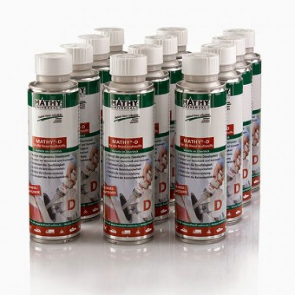 MATHY-D Diesel-Additiv –12 * 250 ml Systemreiniger für moderne Dieselmotoren mit DPF und AdBlue®