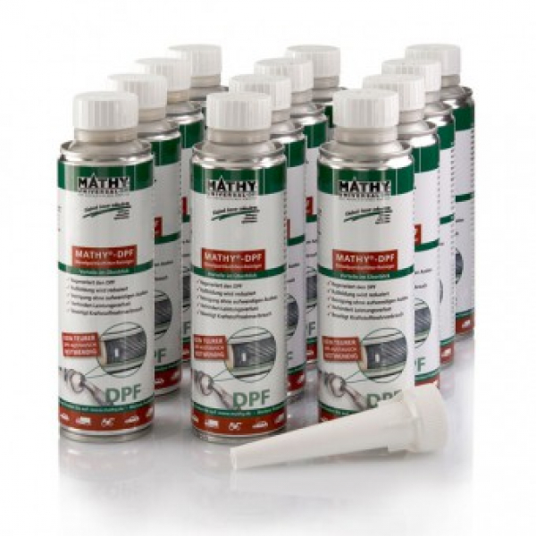MATHY-DPF 12 * 300 ml Dieselpartikelfilter Additiv – Regeneration & Schutz vor teurem Austausch